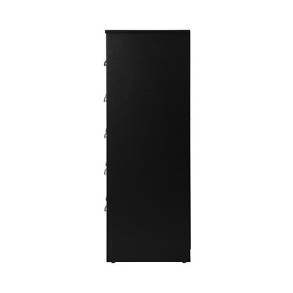 6 Chest of Drawers Tallboy Dresser Black