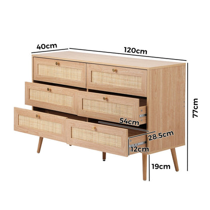 16 Chest of Drawers Dresser Tallboy Rattan