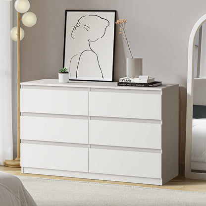 6 Chest of Drawers Lowboy Dresser Table Bedroom Black/White