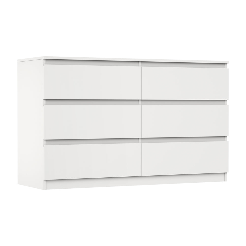 6 Chest of Drawers Lowboy Dresser Table Bedroom Black/White