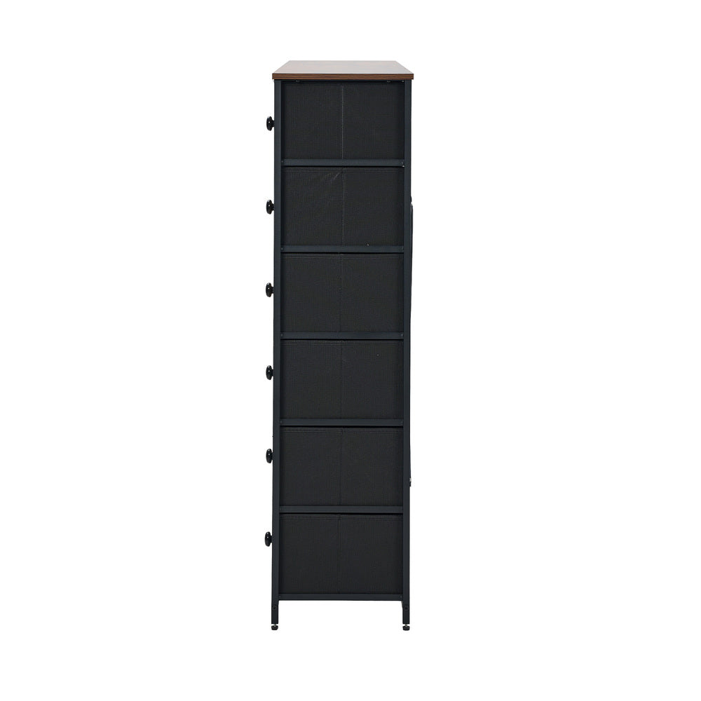 24 6 &9-Drawer Chest Fabric Tallboy Retro Vintage Dresser Bedroom Storage Organizer