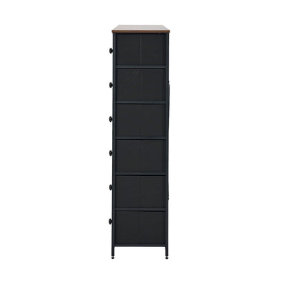 24 6 &9-Drawer Chest Fabric Tallboy Retro Vintage Dresser Bedroom Storage Organizer
