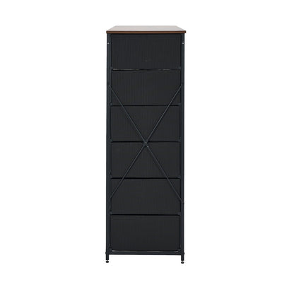26 6 &9-Drawer Chest Fabric Tallboy Retro Vintage Dresser Bedroom Storage Organizer