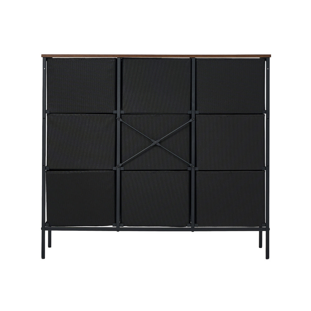 14 6 &9-Drawer Chest Fabric Tallboy Retro Vintage Dresser Bedroom Storage Organizer