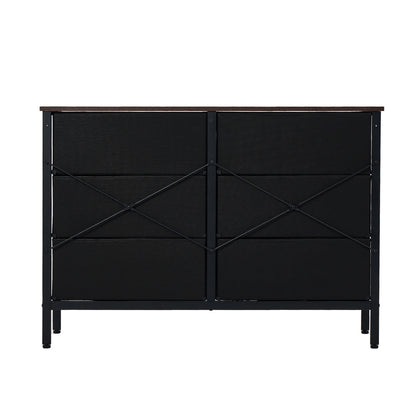 9 &8-Drawer Chest Rattan Fabric Dresser Tallboy Retro Vintage Bedroom Storage