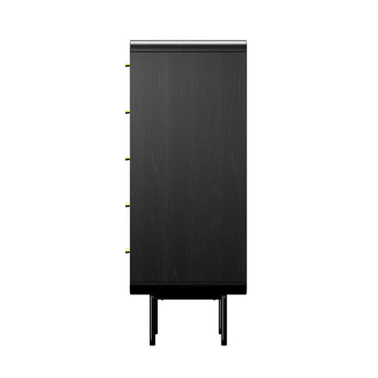 23 Chest of Drawers Dresser Tallboy Wooden Handle Natural & Black