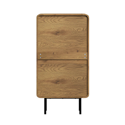 8 Chest of Drawers Dresser Tallboy Wooden Handle Natural & Black