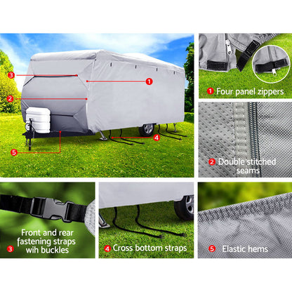 22-24Ft Caravan Cover 4 Layer Uv Water Resistant