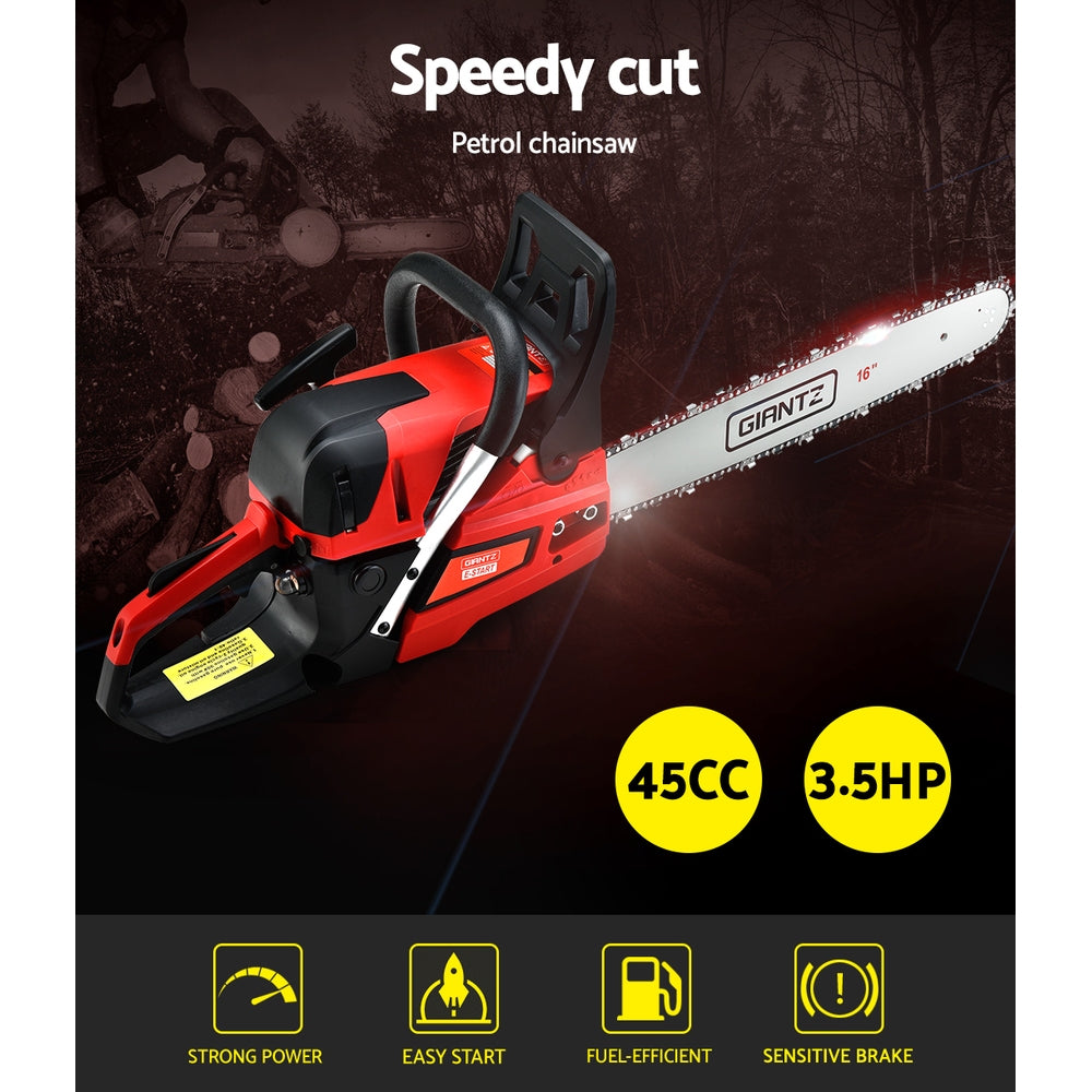 45Cc 16" Bar E-Start Pruning Chainsaw, Commercial Grade