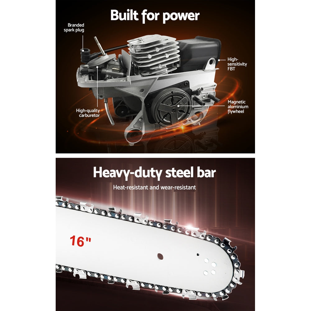 45Cc 16" Bar E-Start Pruning Chainsaw, Commercial Grade