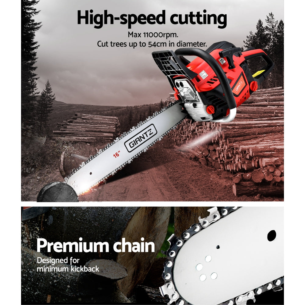 45Cc 16" Bar E-Start Pruning Chainsaw, Commercial Grade