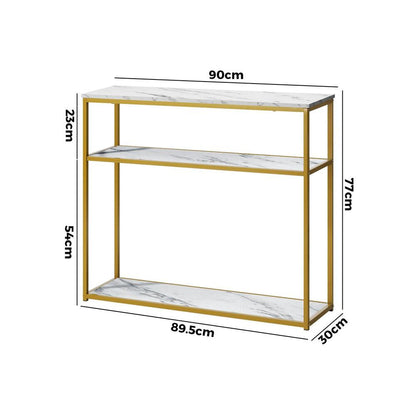 Hall Console Table Metal Hallway Desk Entry Display Wh&GD Furniture
