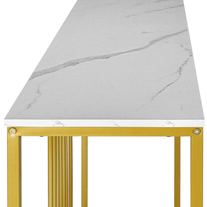 Modern Steel Frame Coffee Table - Versatile Side and End Table