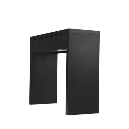 Console Table with Drawer Black