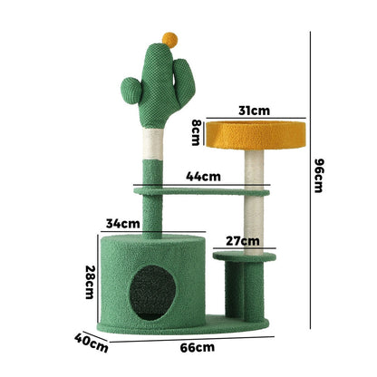 Cat Tree Tower Scratching Post 96cm Furniture Scratcher Pet Condo Bed