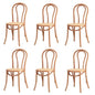 Wooden Dining Chair Ratan Seat Black/Natural/White