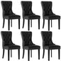Dining Chairs French Provincial Tufted PU Leather/Velvet