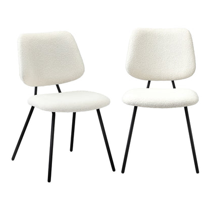 2x Dining Chair Vintage Retro Polyester Dark Grey