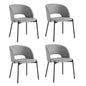 4x/6x Armchair Dining Chair Fabric Grey&Black