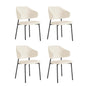 4x Dining Chairs Tub Fabric Grey&Black