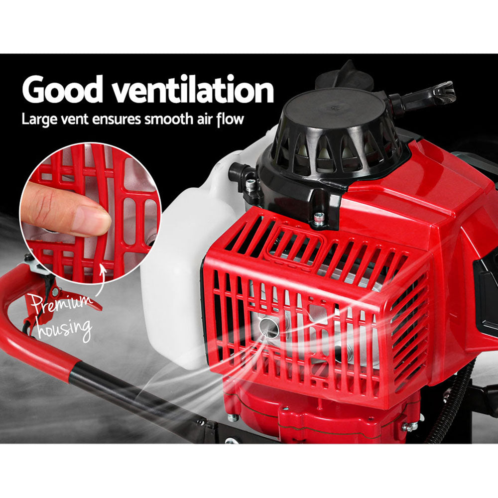 80Cc Petrol Post Hole Digger Motor Only Engine Red