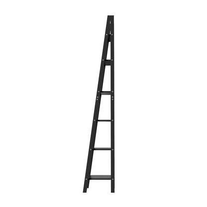 Corner Ladder Shelf 6-Tier Display Rack Black