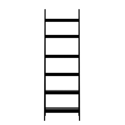 Corner Ladder Shelf 6-Tier Display Rack Black