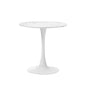 60cm Dining Table Marble Tulip Shape White&Black