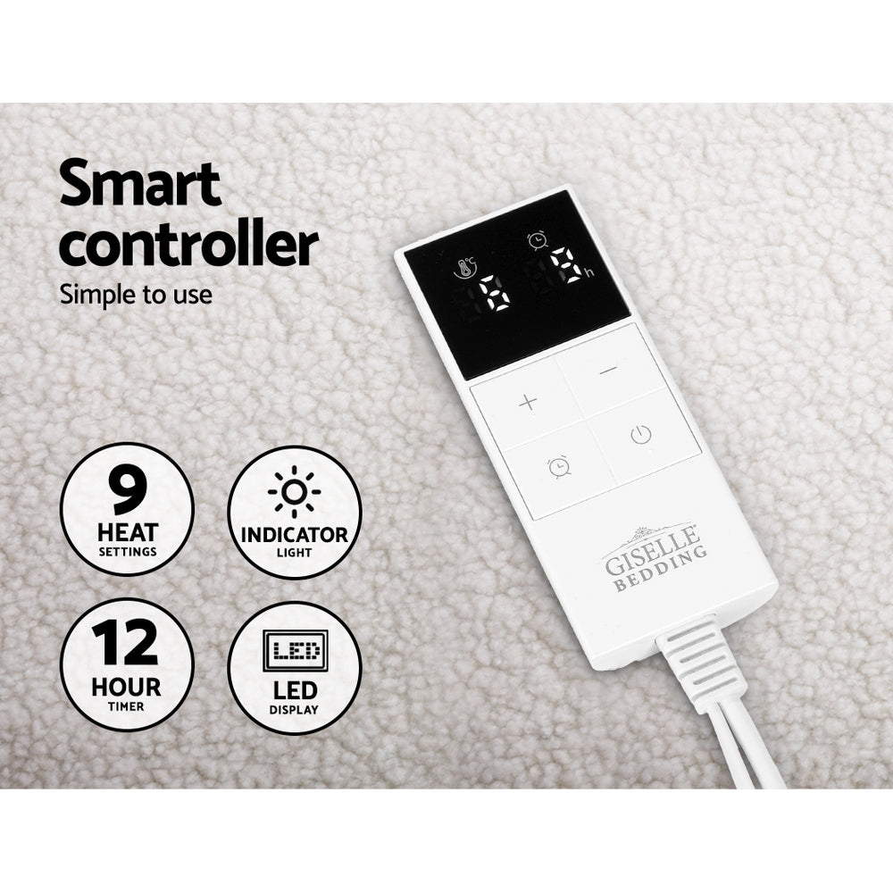 Single Size Electric Blanket Fleece