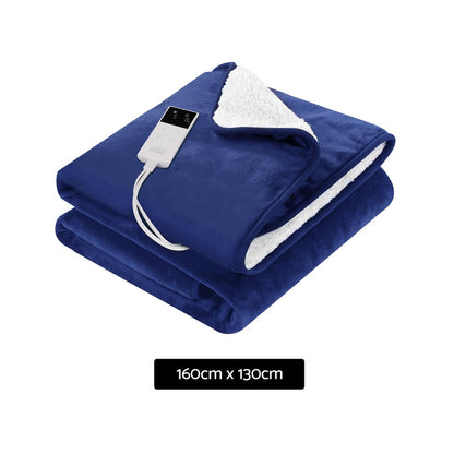 Electric Throw Rug Heated Blanket Washable Snuggle Flannel Winter
