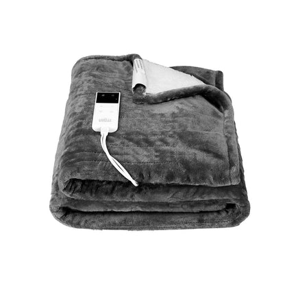 Electric Throw Rug Heated Blanket Washable Snuggle Flannel Winter