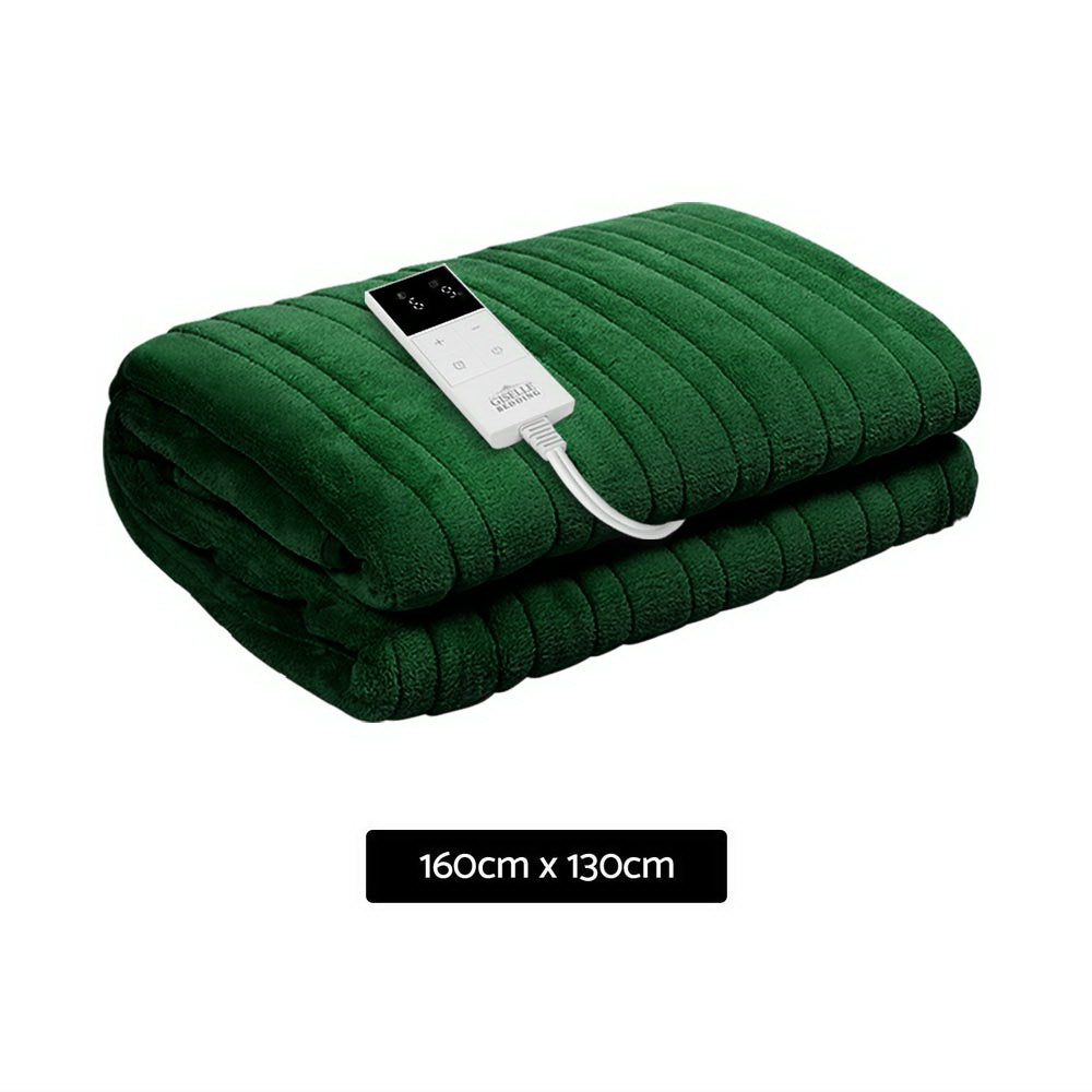 Electric Throw Rug Heated Blanket Washable Snuggle Flannel Winter
