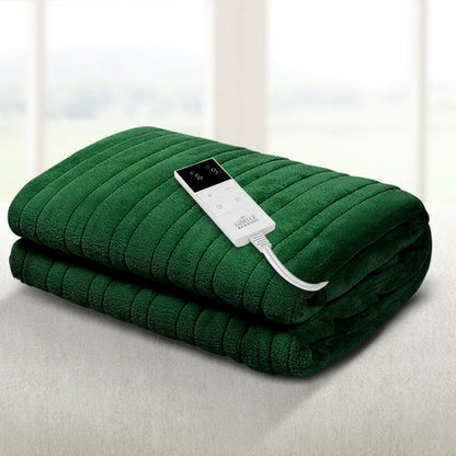 Electric Throw Rug Heated Blanket Washable Snuggle Flannel Winter