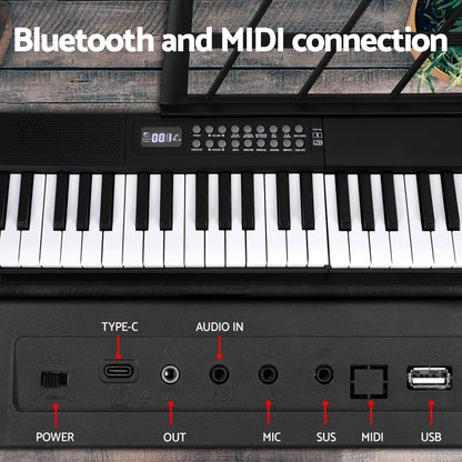 61 Keys Foldable Electronic Piano Keyboard Digital Electric w/ Carry Bag