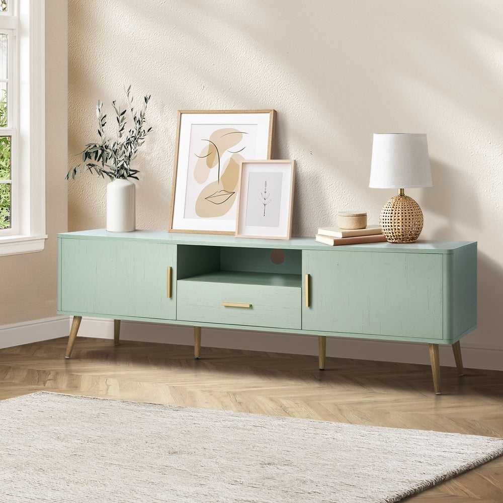 TV Cabinet Entertainment Unit Stand 160cm Green