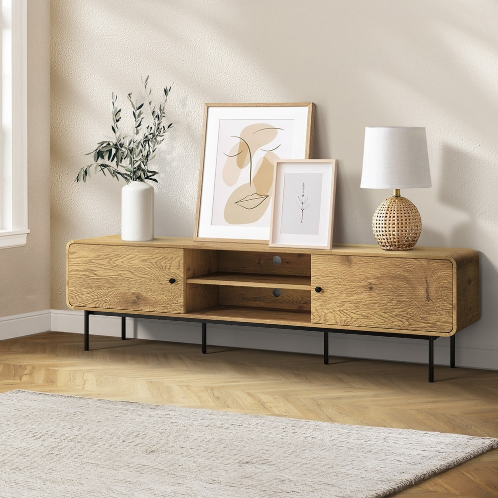 TV Cabinet Entertainment Unit Stand 180cm Oak