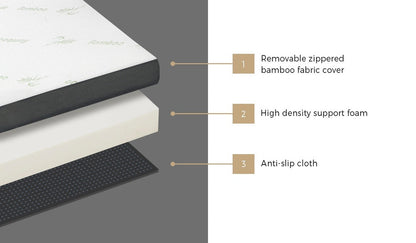 Folding Foam Mattress Trifold Sleeping Mat Single