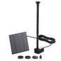 Solar Pond Pump Powered Garden Pool Water Fountain Kit 2.6Ft