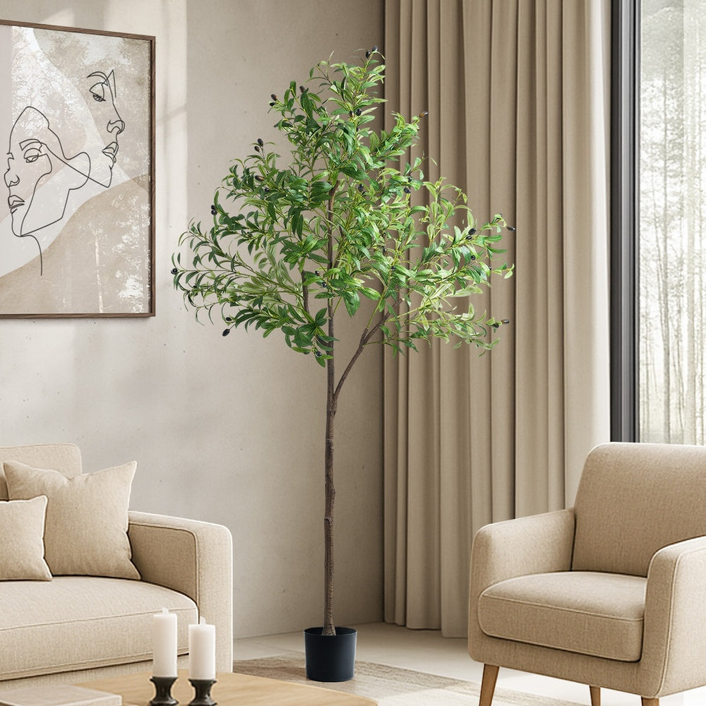 180cm Artificial Olive Tree Lifelike Potted Plant Indoor Outdoor Home Decor Styile