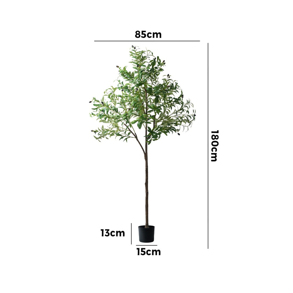 180cm Artificial Olive Tree Lifelike Potted Plant Indoor Outdoor Home Decor Styile