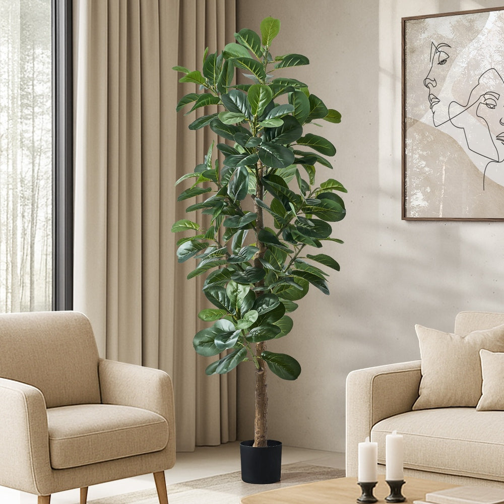 180cm & 150cm Artificial Fiddle Leaf Fig Tree Lifelike Plants