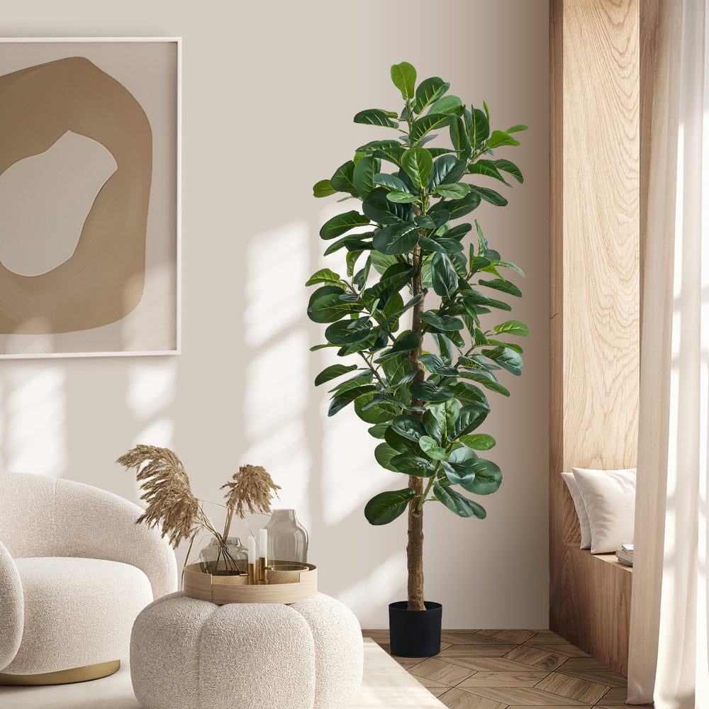 180cm & 150cm Artificial Fiddle Leaf Fig Tree Lifelike Plants