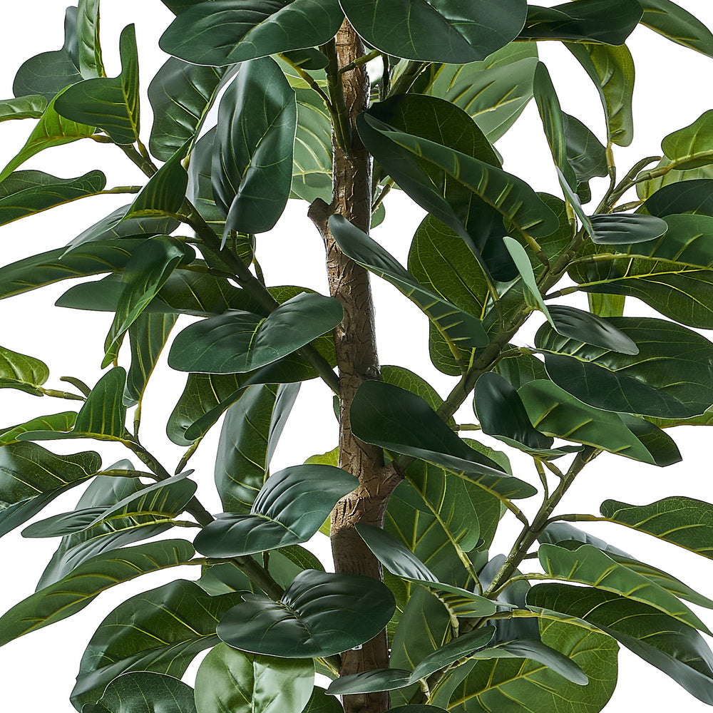 2x Artificial Fiddle Leaf Fig Trees Lifelike Potted Plants 180cm & 150cmGreen
