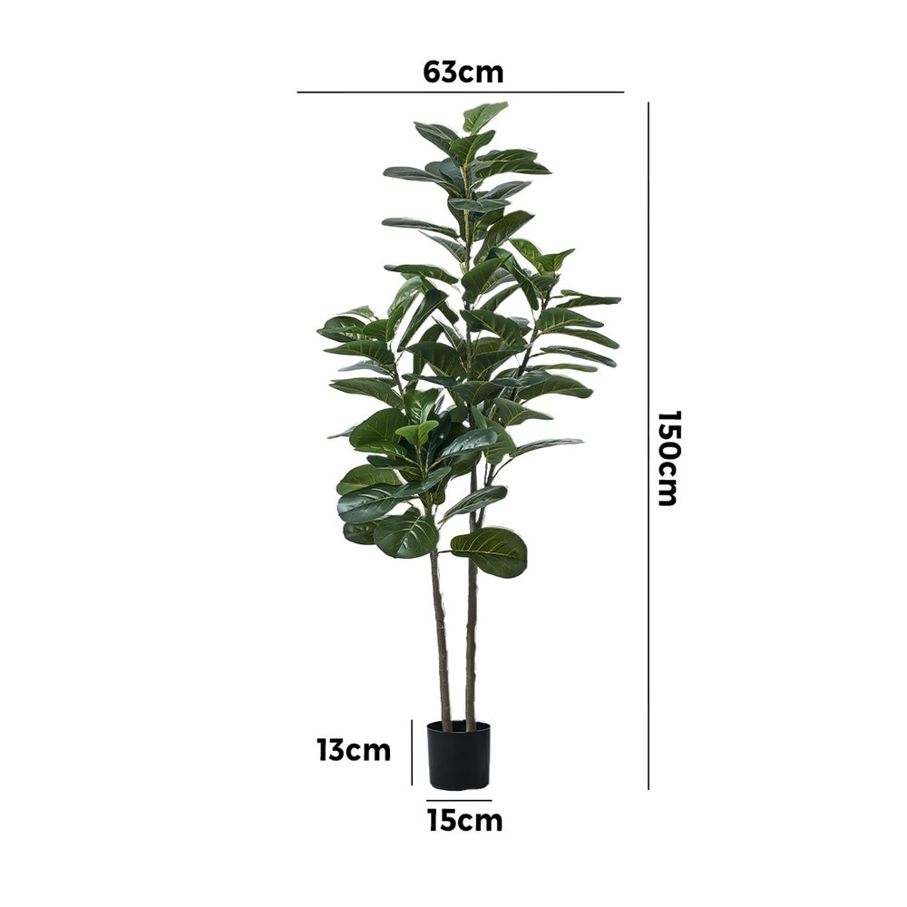 180cm & 150cm Artificial Fiddle Leaf Fig Tree Lifelike Plants