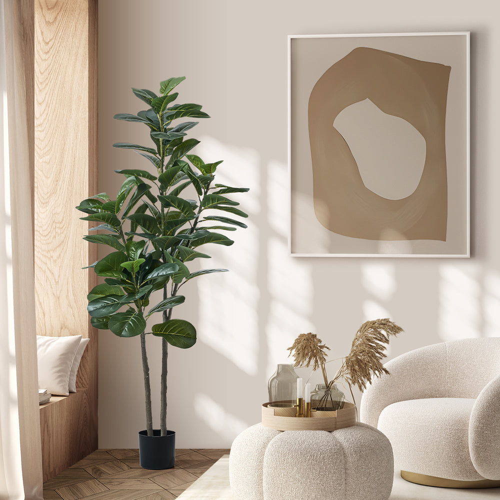 180cm & 150cm Artificial Fiddle Leaf Fig Tree Lifelike Plants