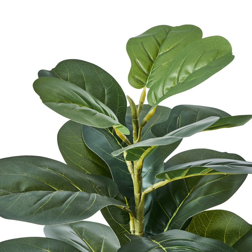 2x Artificial Fiddle Leaf Fig Trees Lifelike Potted Plants 180cm & 150cmGreen