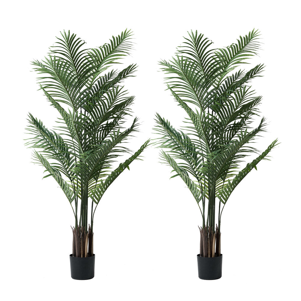 2x Artificial Palm Trees Potted Plants 180cm Indoor Home Decor Green A4 & A6