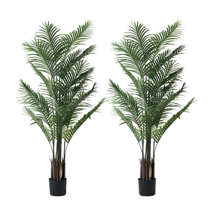 2x Artificial Palm Trees Potted Plants 180cm Indoor Home Decor Green A4 & A6