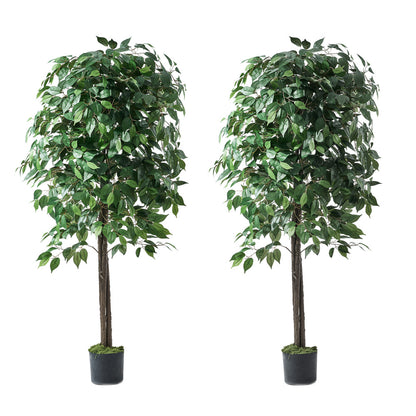 2x Artificial Palm Trees Potted Plants 180cm Indoor Home Decor Green A4 & A16
