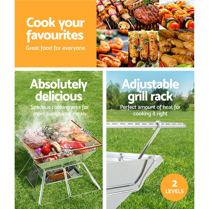 Fire Pit Bbq Grill With Carry Bag Portable